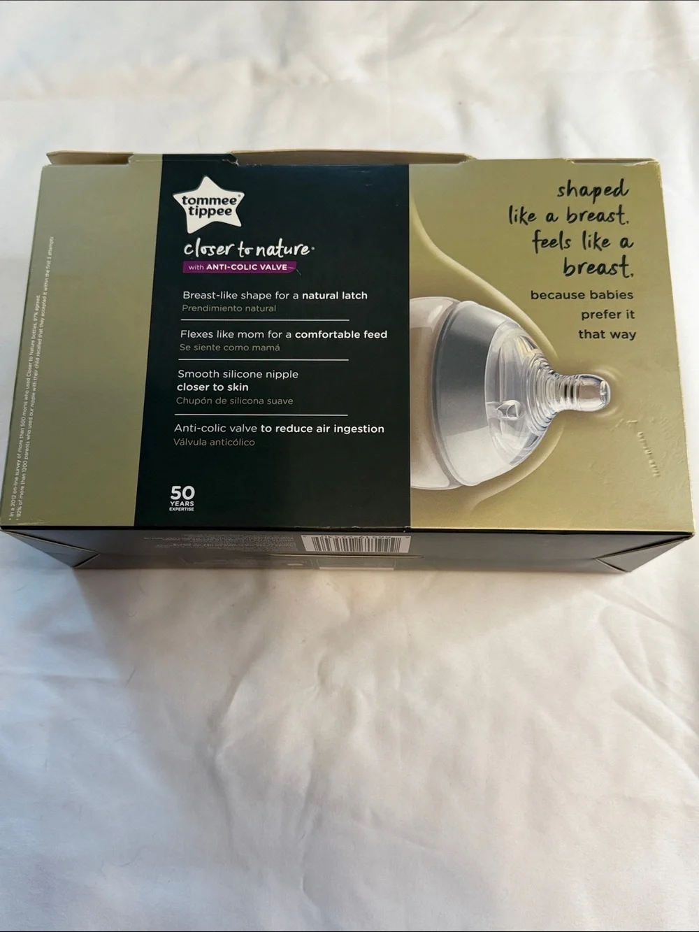 Tommee Tippee Closer to Nature Baby Bottle Set - Cream